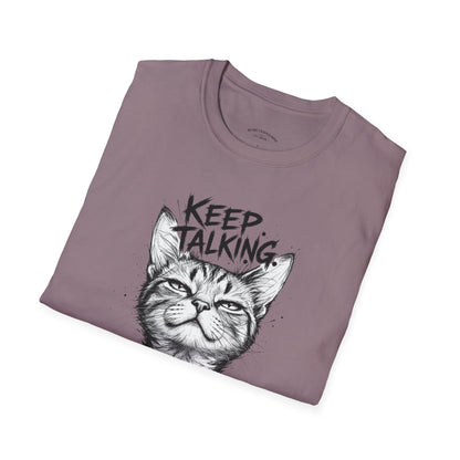Keep Talking I'm Taking Notes Cat T‑Shirt