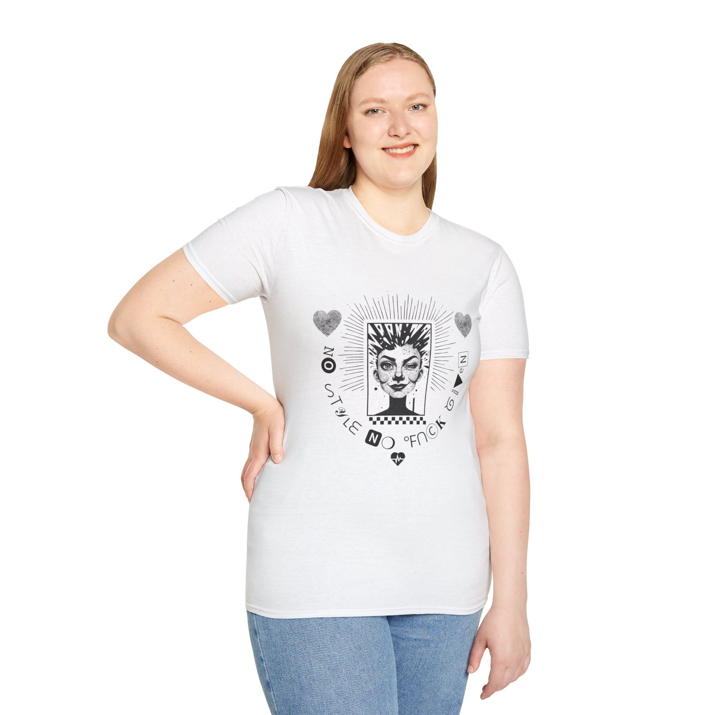 Queen of Spades Graphic T‑Shirt — Vintage Playing Card Portrait Tee