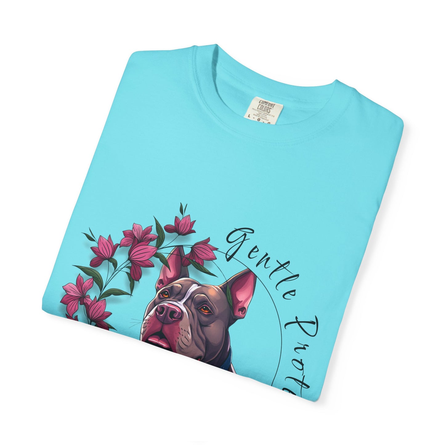 Gentle Protector Dog T-Shirt, Animal Lover Gift, Pet Memorial Tee, Casual Wear, Gift for Dog Owners, Nature T-Shirt