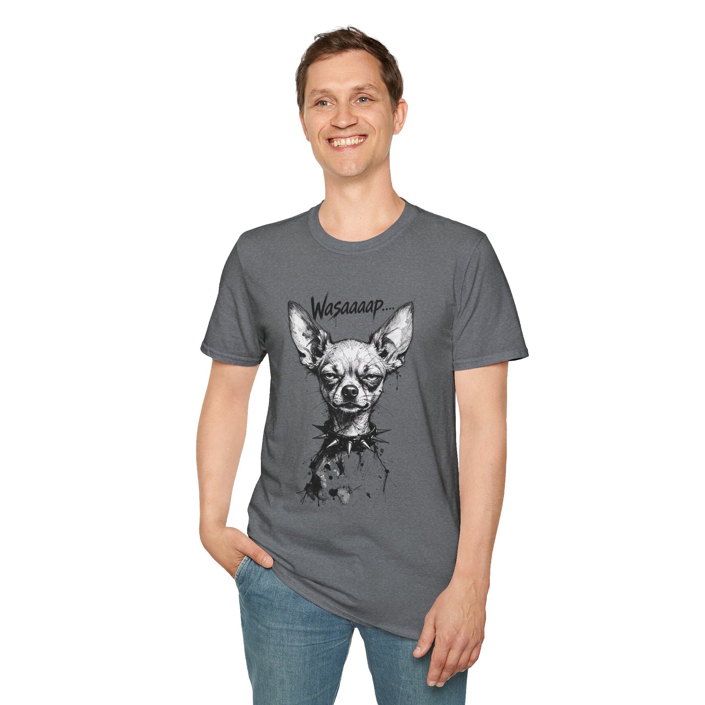 Chihuahua 'Wasaaaap' Graphic T-Shirt — Funny Dog Tee for Pet Lovers