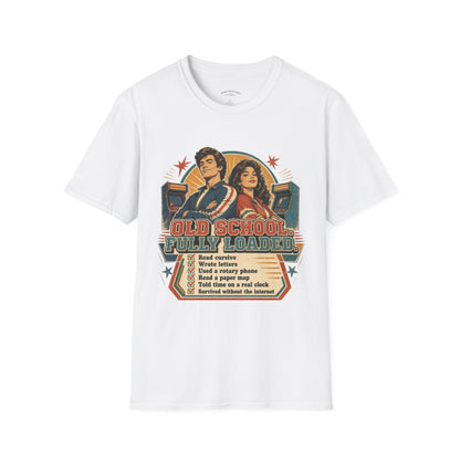 T-Shirt — Retro 'Old School' Arcade Couple Vintage Gamer Tee