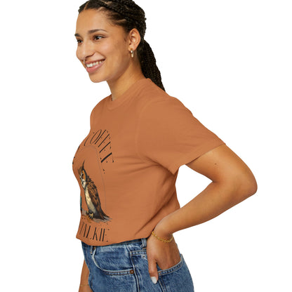No Coffee No Talkie T-Shirt — Funny Owl Coffee Tee