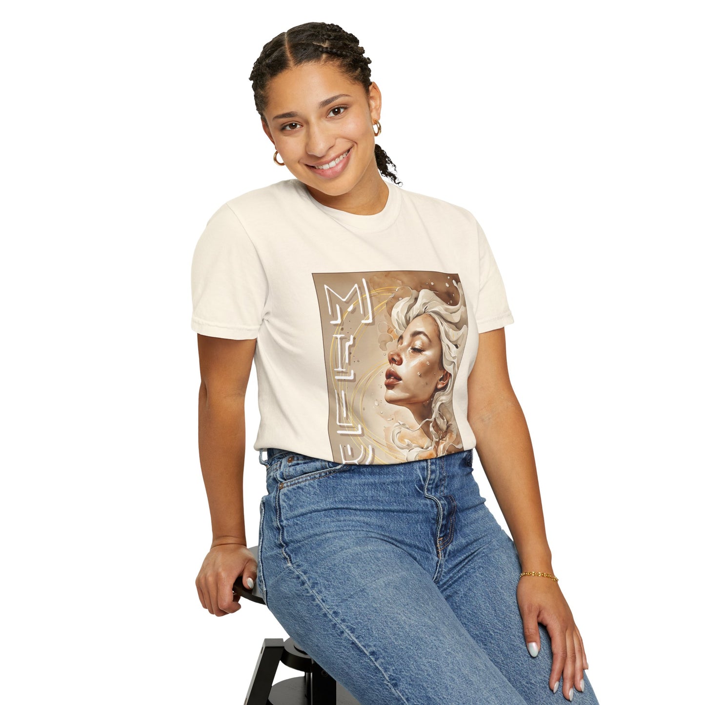 Dream Muse T-Shirt — Surreal Portrait Graphic Tee