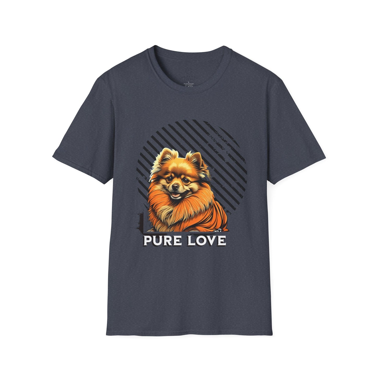 Pure Love Pomeranian T-Shirt - Unisex Softstyle Tee for Dog Lovers