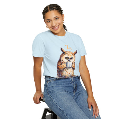 Not Ready Yet Owl T-Shirt — Cute Coffee Morning Graphic Tee