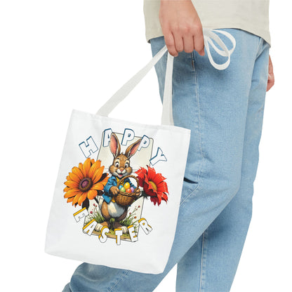 Happy Easter Bunny Tote Bag - Perfect Spring Accessory, Easter bunny