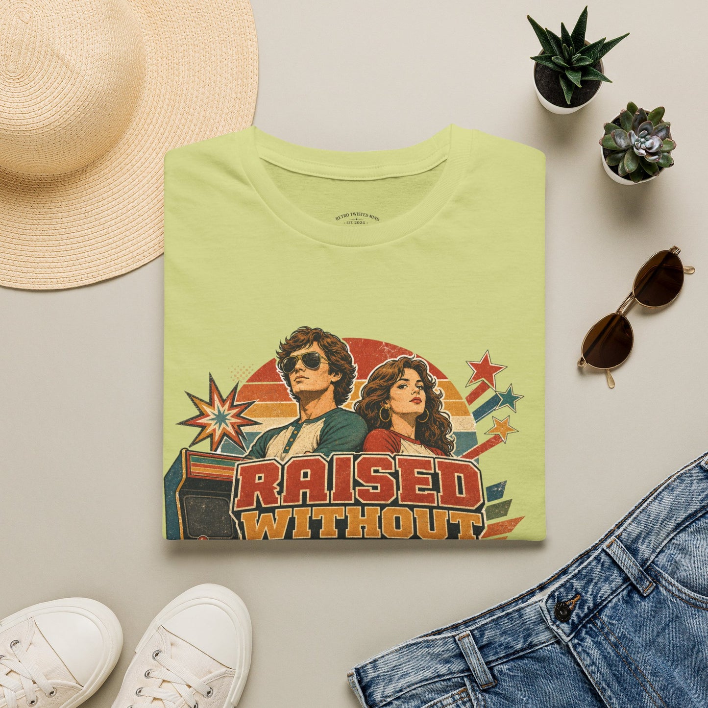 Raised Without Wi‑Fi T-Shirt — Retro 'Legends' Vintage Graphic Tee