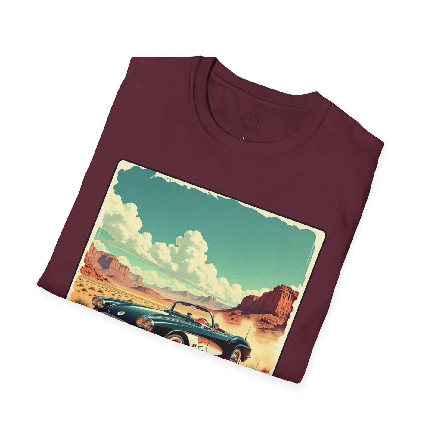 Vintage Car Graphic Unisex Softstyle T-Shirt - Perfect for Road Trip Lovers ,sport,car