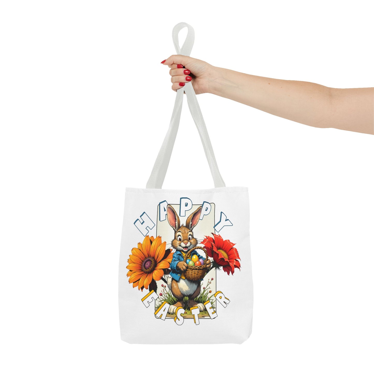 Happy Easter Bunny Tote Bag - Perfect Spring Accessory, Easter bunny