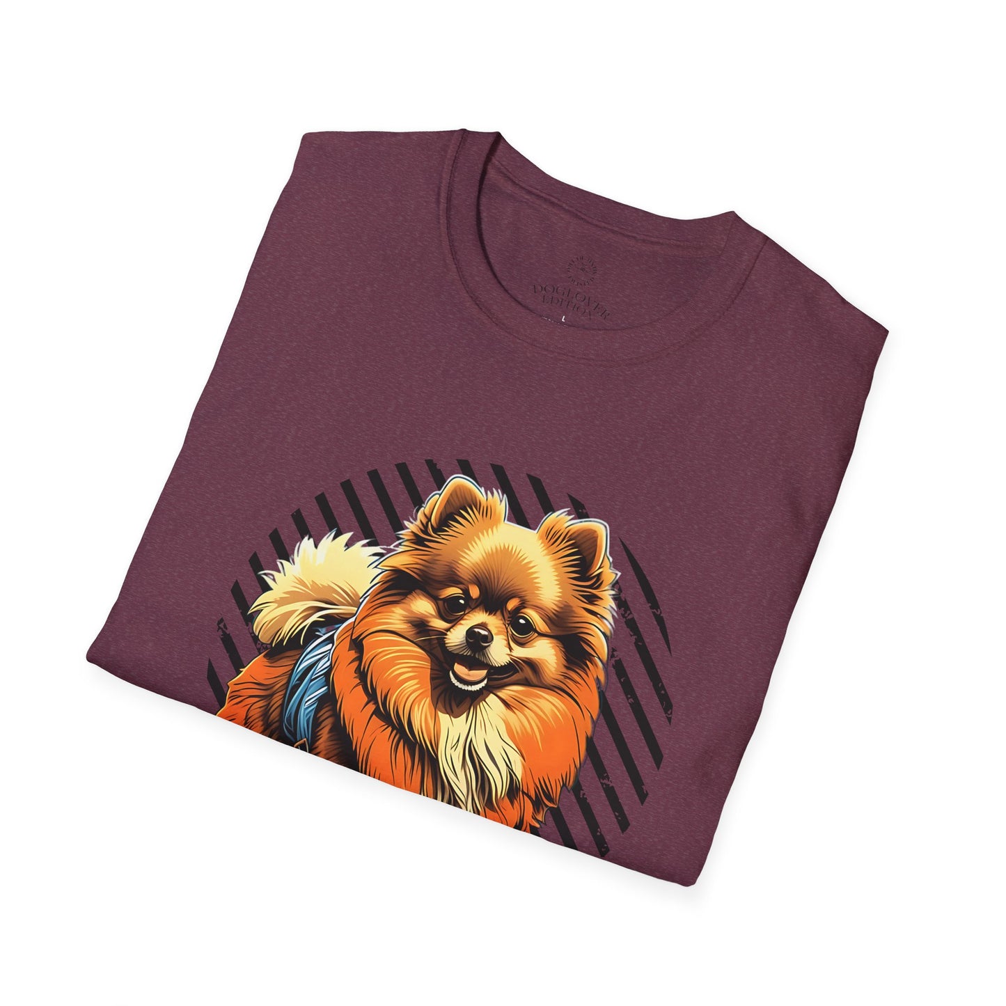 Unisex Softstyle T-Shirt - 'Pure Love' Pomeranian Print