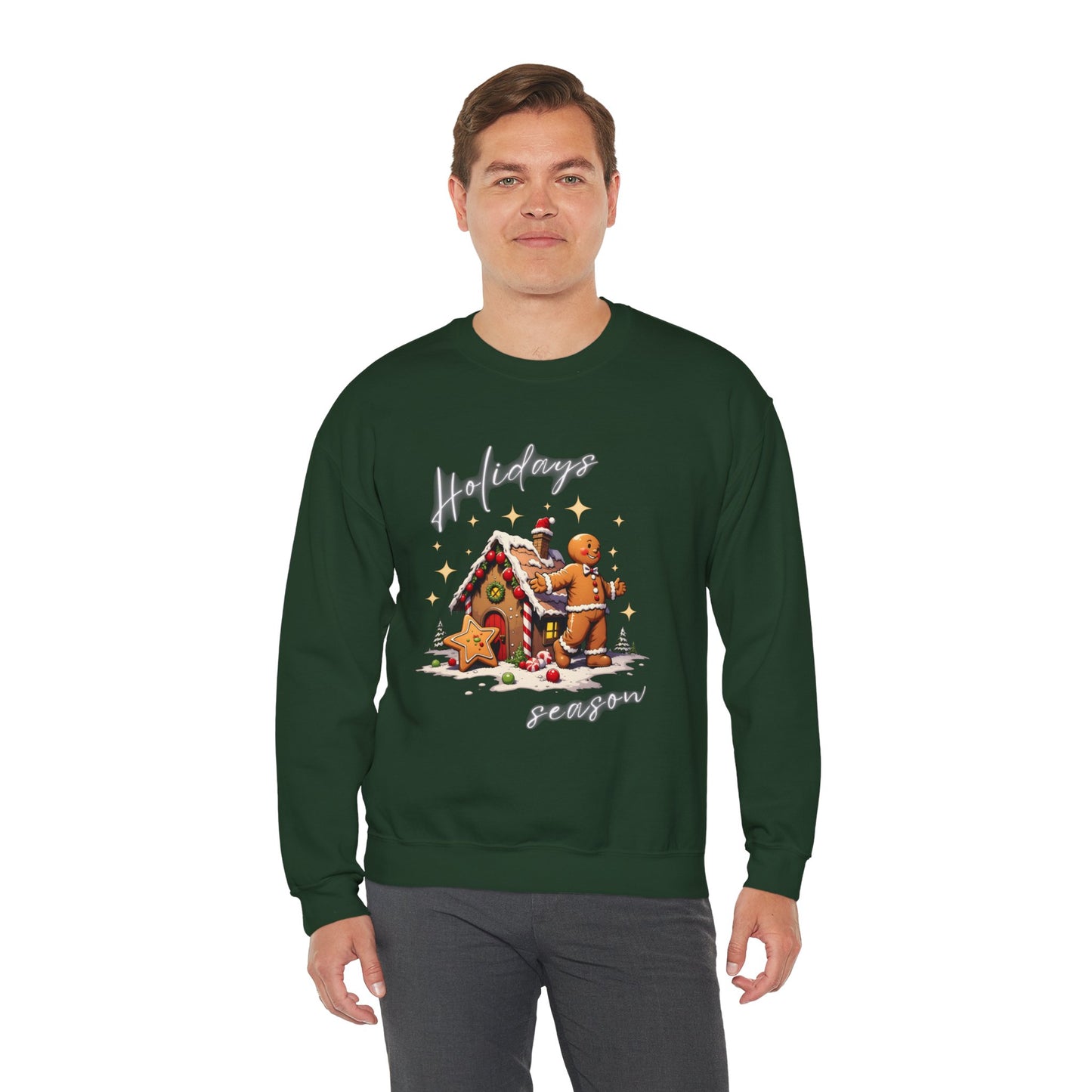 Holiday Season Gingerbread Crewneck Sweatshirt