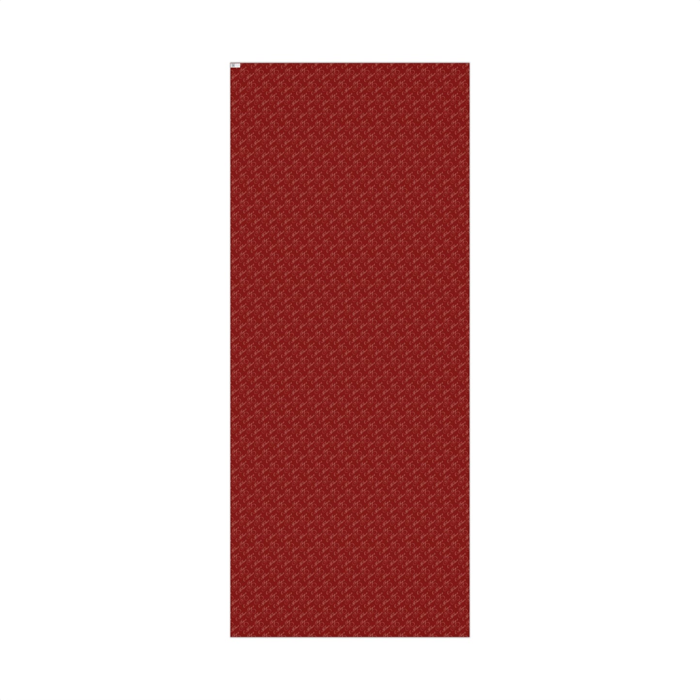 Holiday Script Gift Wrap Paper — Red "Season's Joy" Wrapping Roll