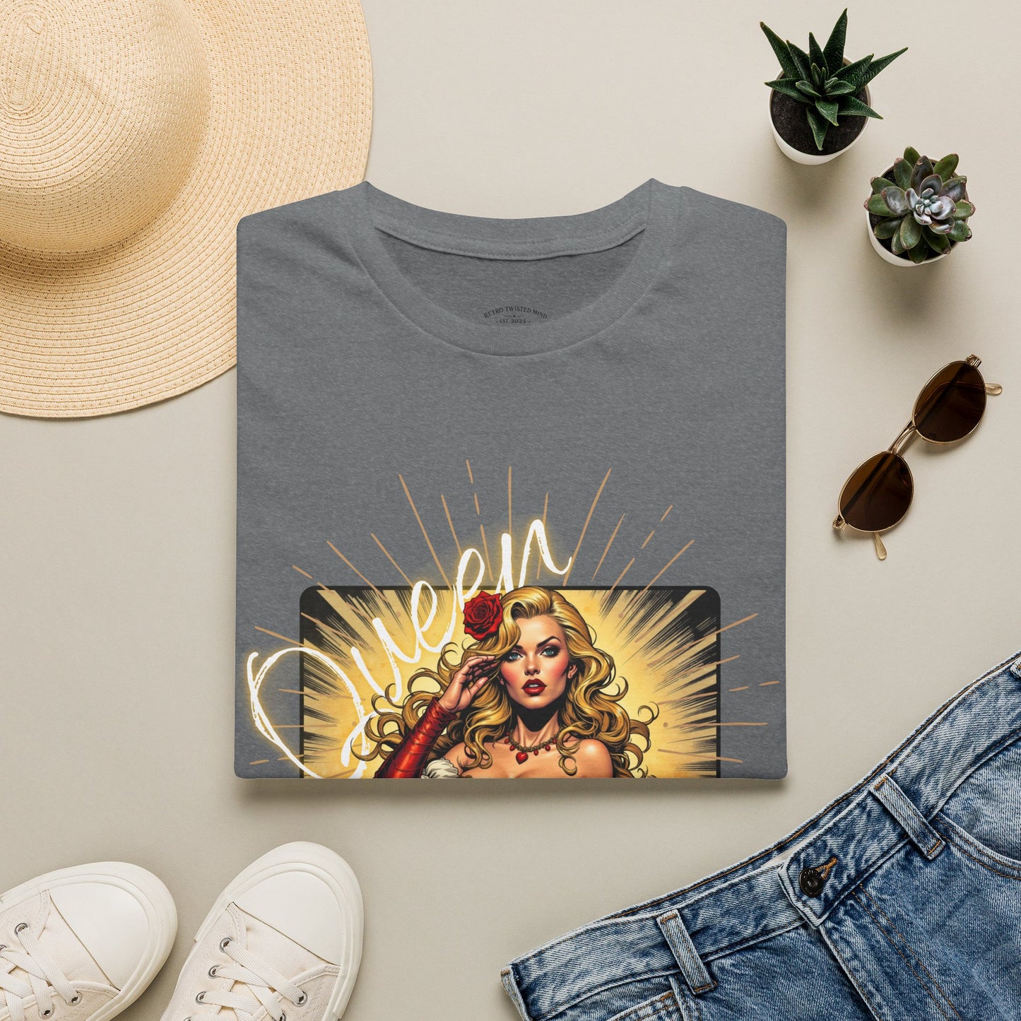 Empowered Women Unisex Softstyle T-Shirt - Bold & Confident Design, queen. girl