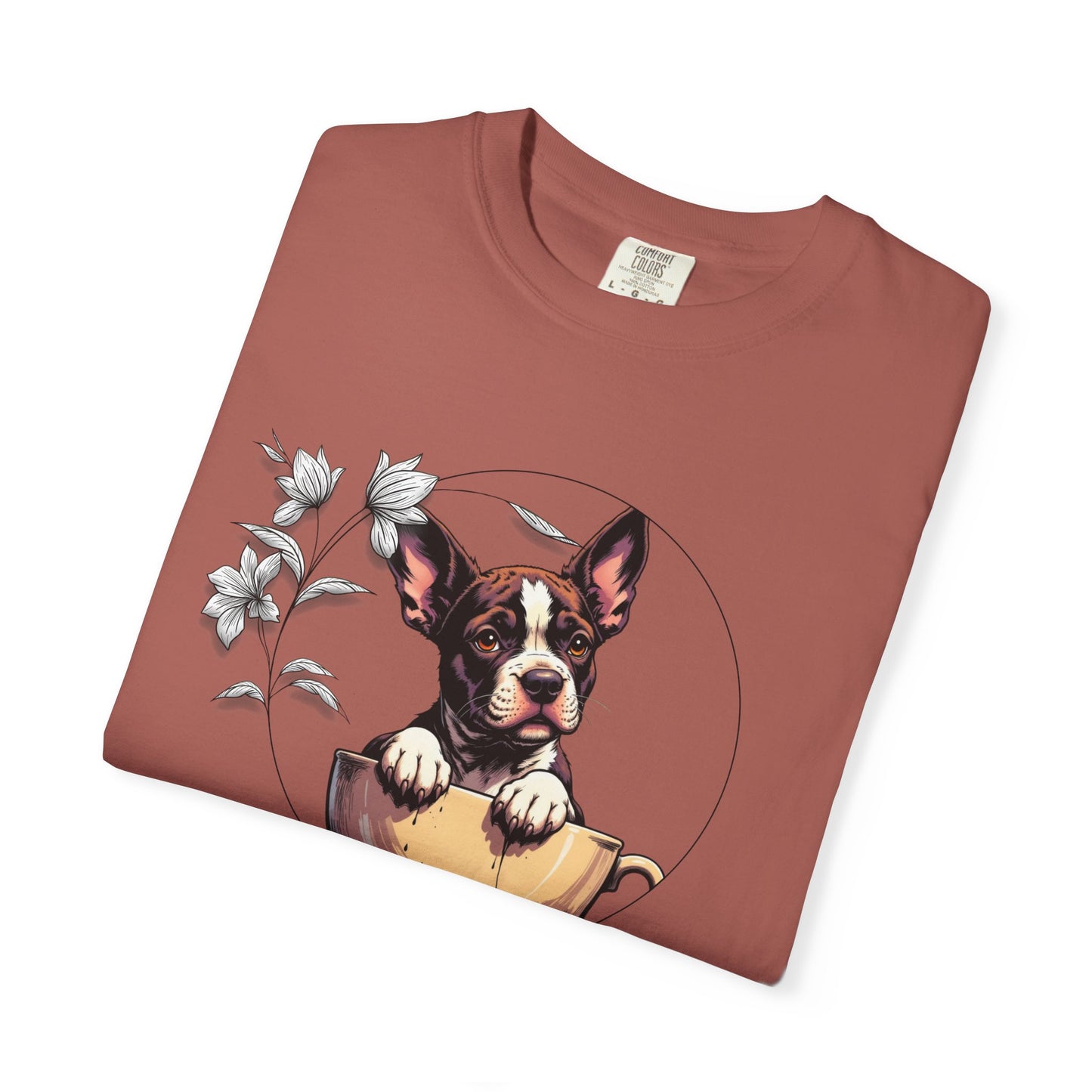 Coffee Pup Unisex Garment-Dyed T-shirt
