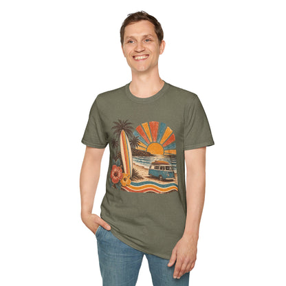 Retro Surf Sunset T-Shirt