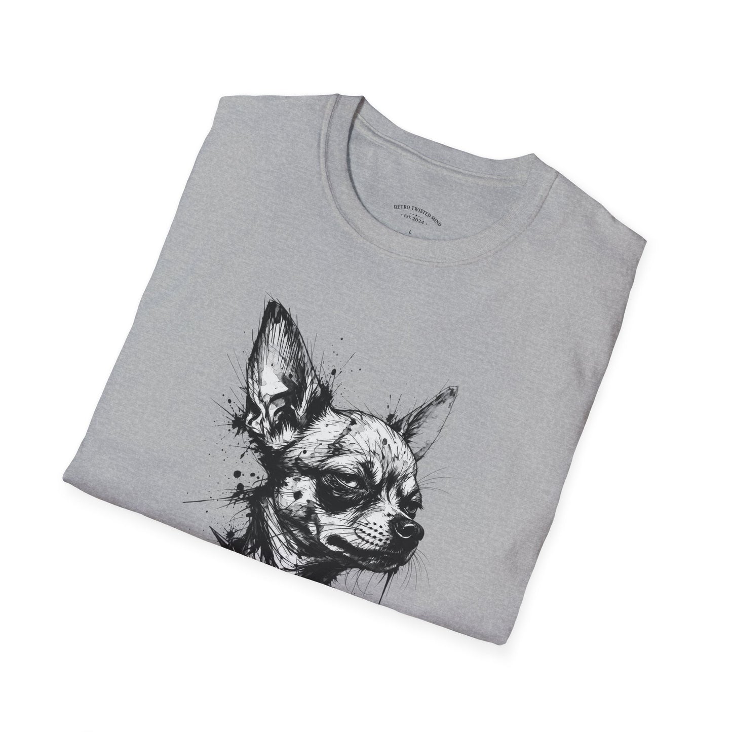Chihuahua Portrait T‑Shirt — "I'm Not Here, That's an Illusion"