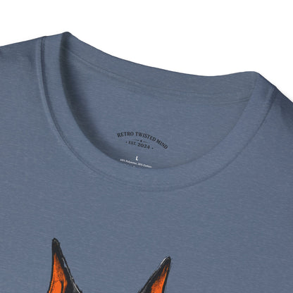 Doberman Graffiti T-Shirt — "You Sure?" Street Art Dog Tee