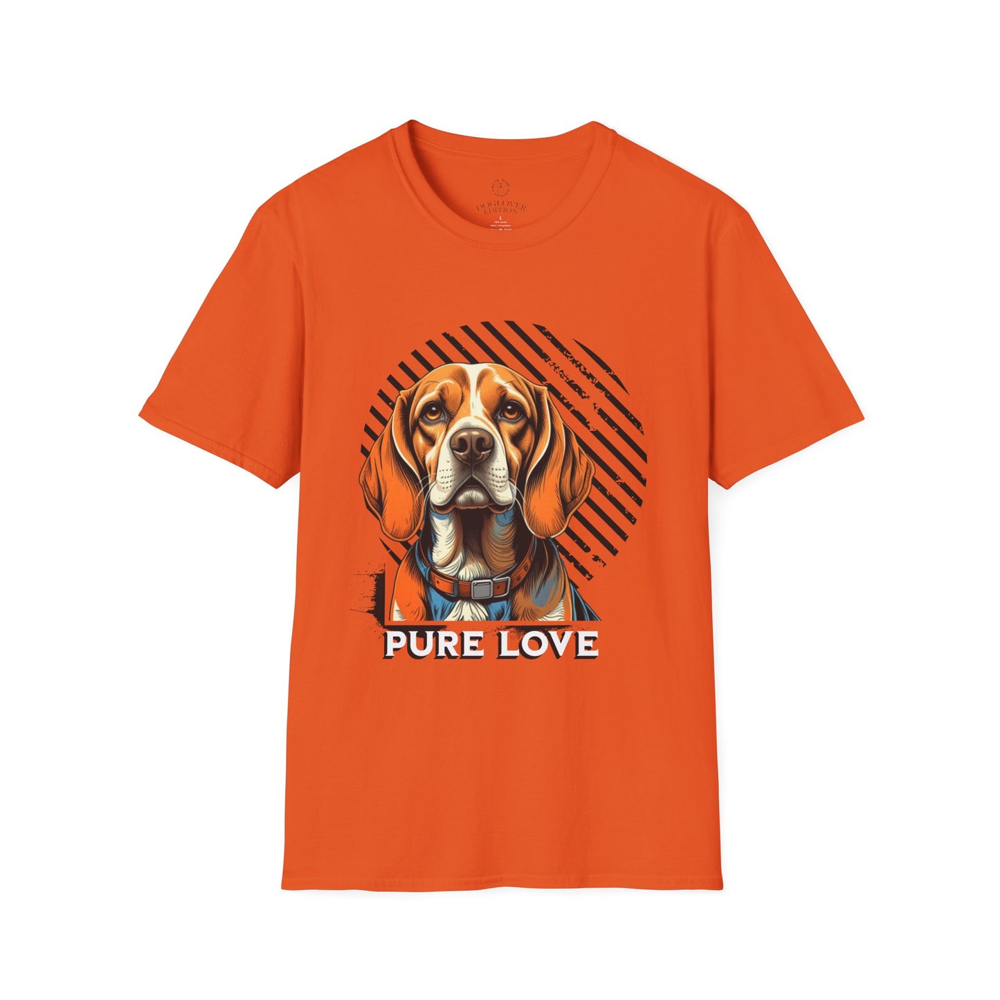 Pure Love Dog T-Shirt - Unisex Softstyle Tee for Animal Lovers