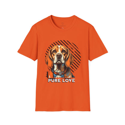 Pure Love Dog T-Shirt - Unisex Softstyle Tee for Animal Lovers