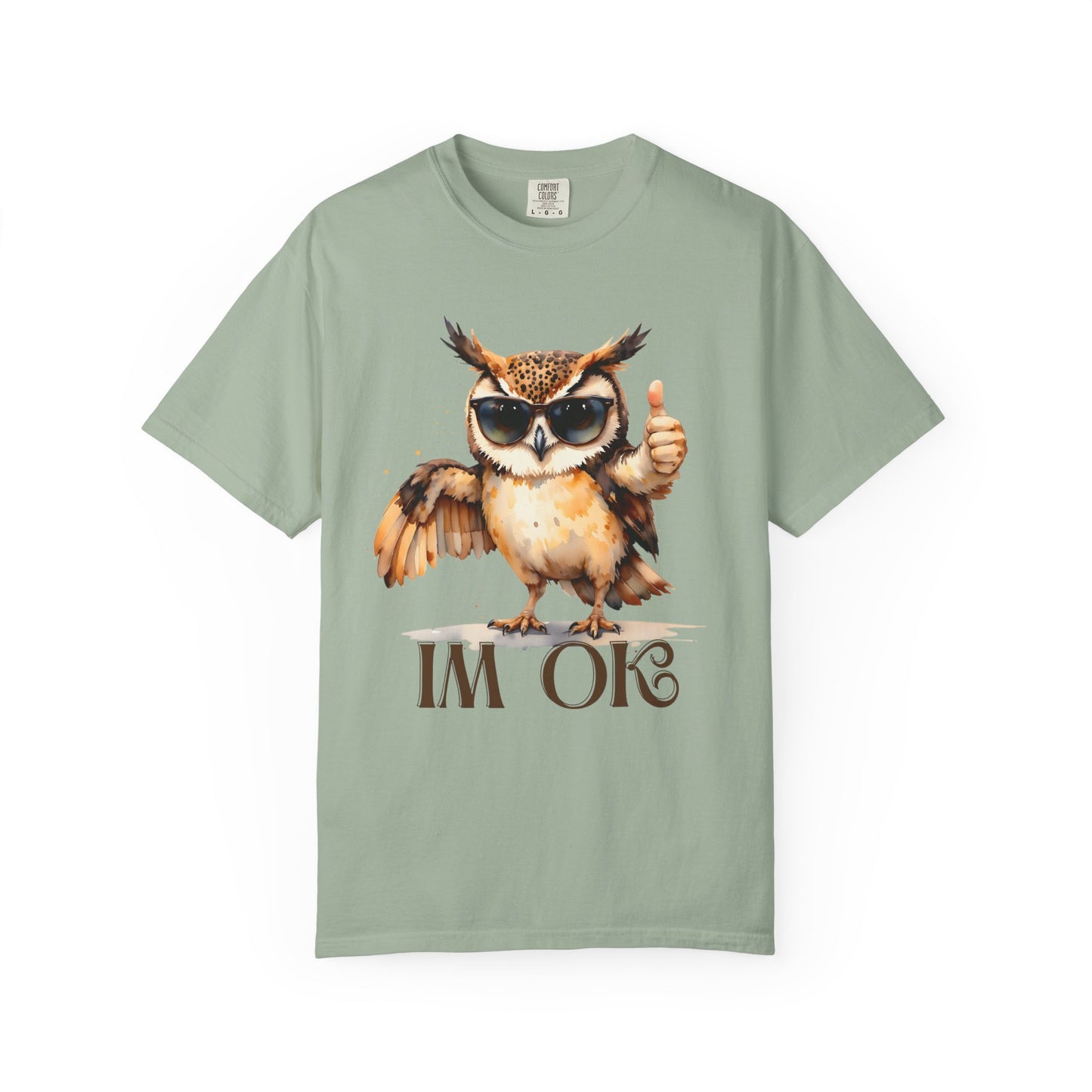 “I’m OK” Owl T-Shirt — Cute Thumbs-Up Owl Graphic Tee