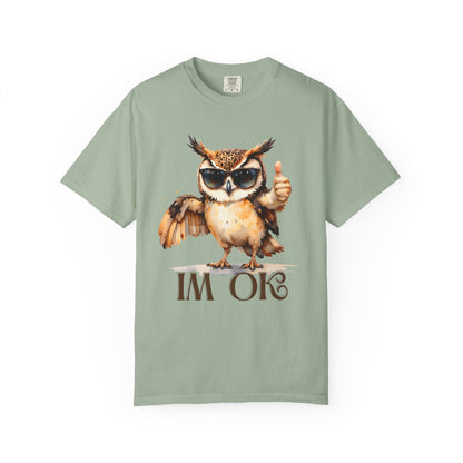 “I’m OK” Owl T-Shirt — Cute Thumbs-Up Owl Graphic Tee