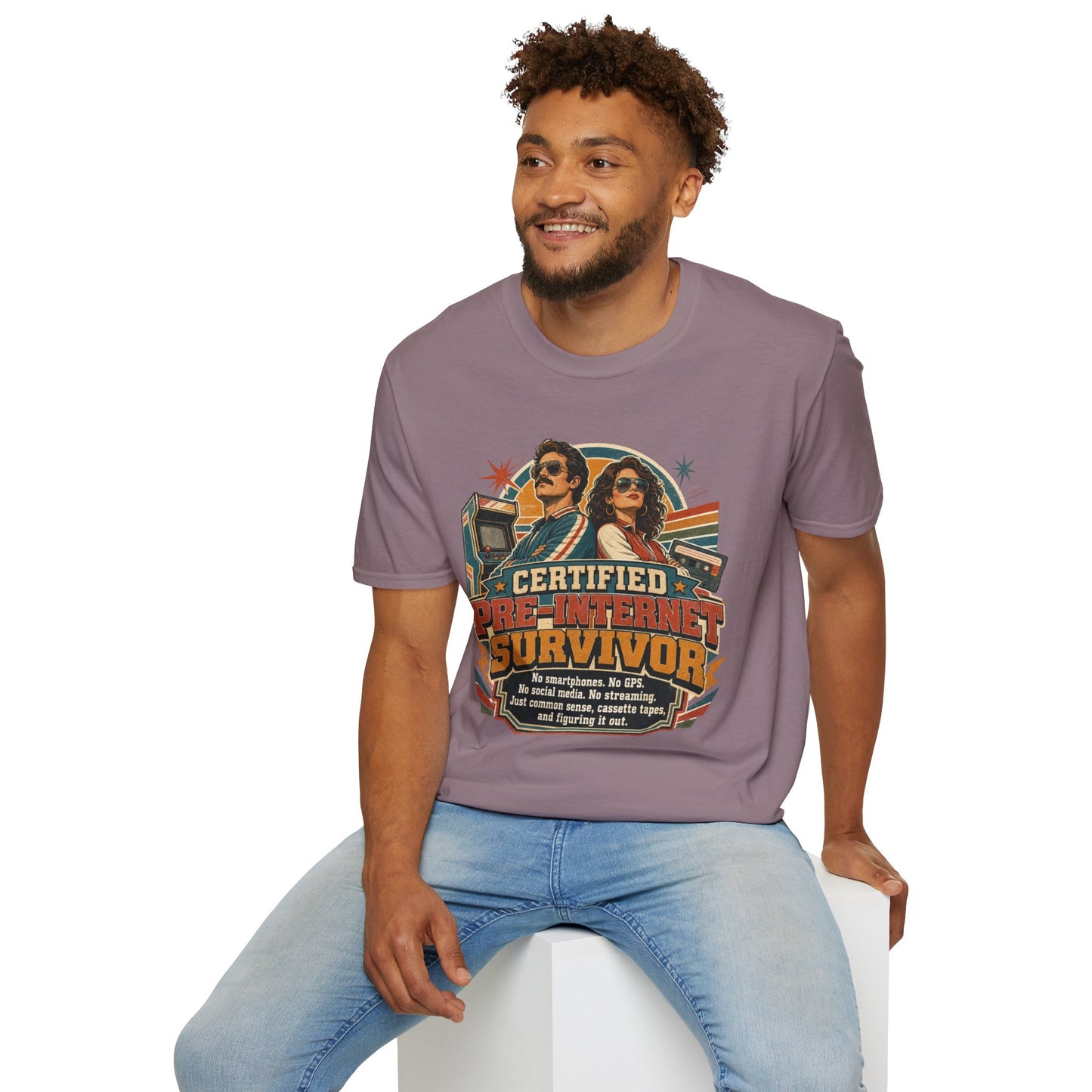 Certified Pre-Pandemic Survivor T-Shirt — Retro 70s Vintage Graphic