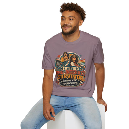 Certified Pre-Pandemic Survivor T-Shirt — Retro 70s Vintage Graphic