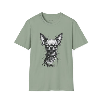 Chihuahua Portrait T‑Shirt — Expressive Black & White Dog Art Tee