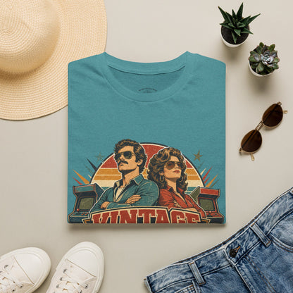 Vintage Human T-Shirt — Retro 70s Duo Graphic Tee