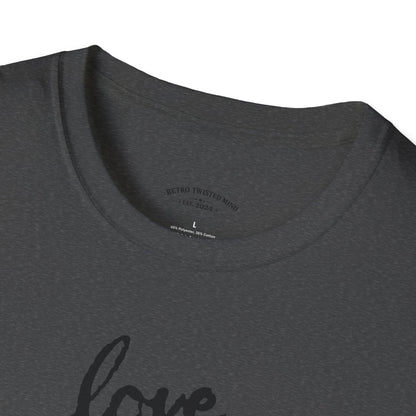 Love Rottweiler T-Shirt — Vintage Black Dog Portrait Tee for Dog Lovers