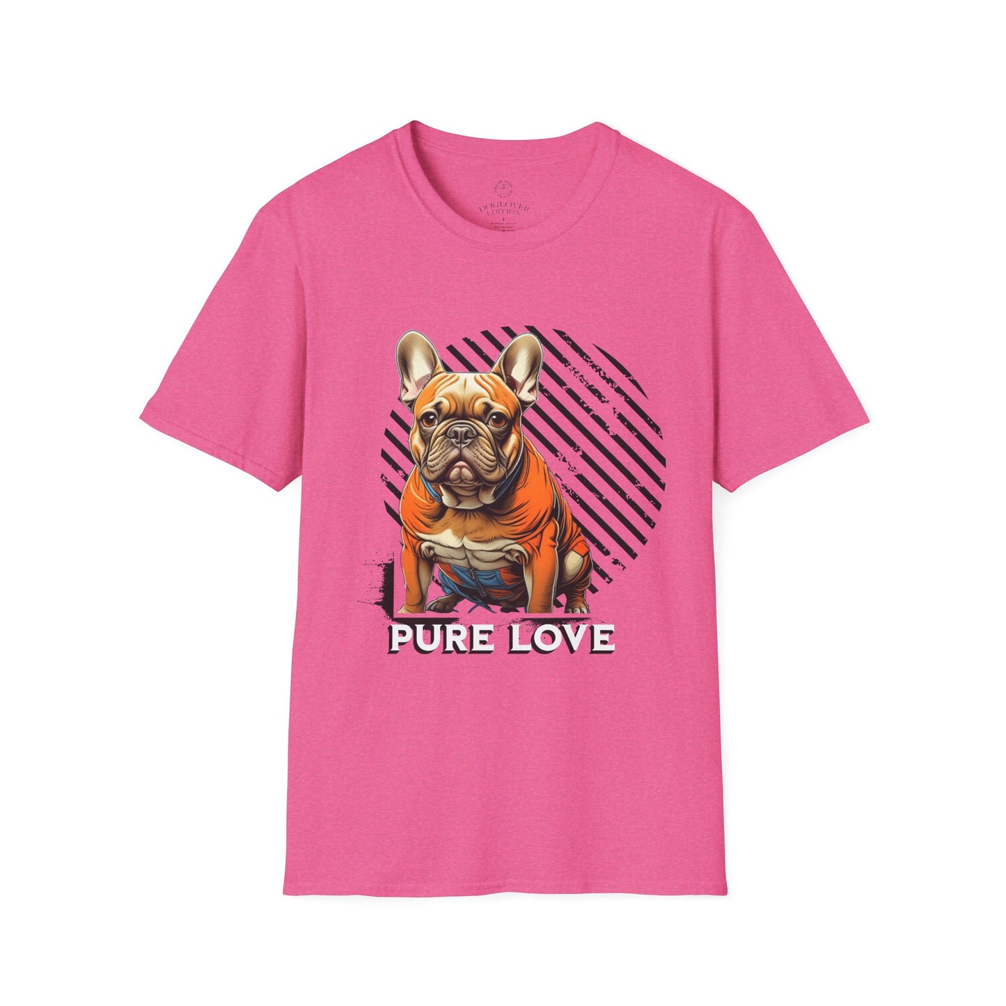 Pure Love French Bulldog Unisex Softstyle T-Shirt