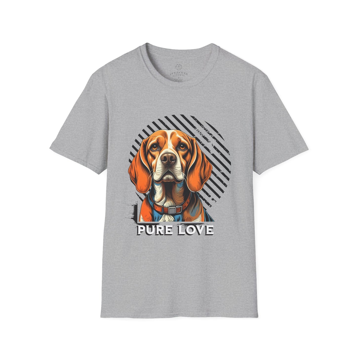 Pure Love Dog T-Shirt - Unisex Softstyle Tee for Animal Lovers
