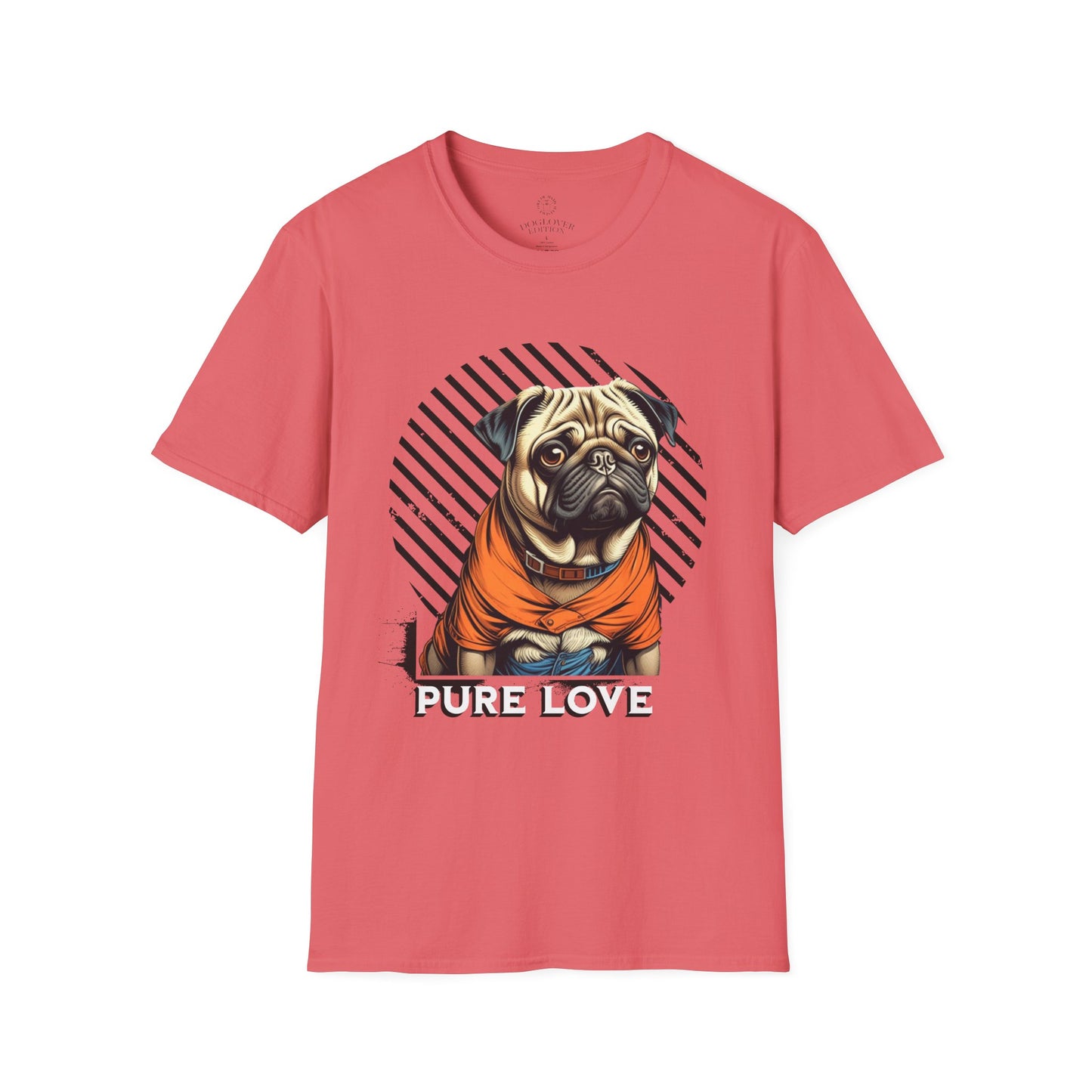 Pure Love Pug Unisex Softstyle T-Shirt