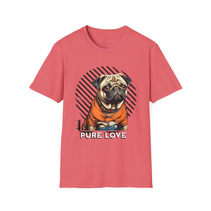Pure Love Pug Unisex Softstyle T-Shirt