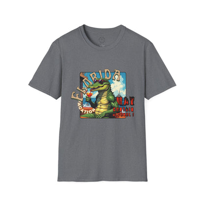 Florida Alligator Unisex Softstyle T-Shirt - Retro Vibe Casual Tee,vacation ,florida,