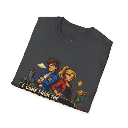 Retro Arcade Era T-Shirt — Pixel RPG Game Tribute