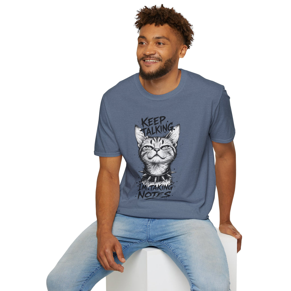 Keep Talking I'm Taking Notes Cat T‑Shirt