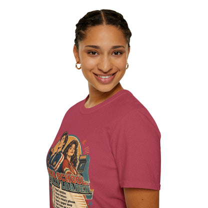 T-Shirt — Retro 'Old School' Arcade Couple Vintage Gamer Tee