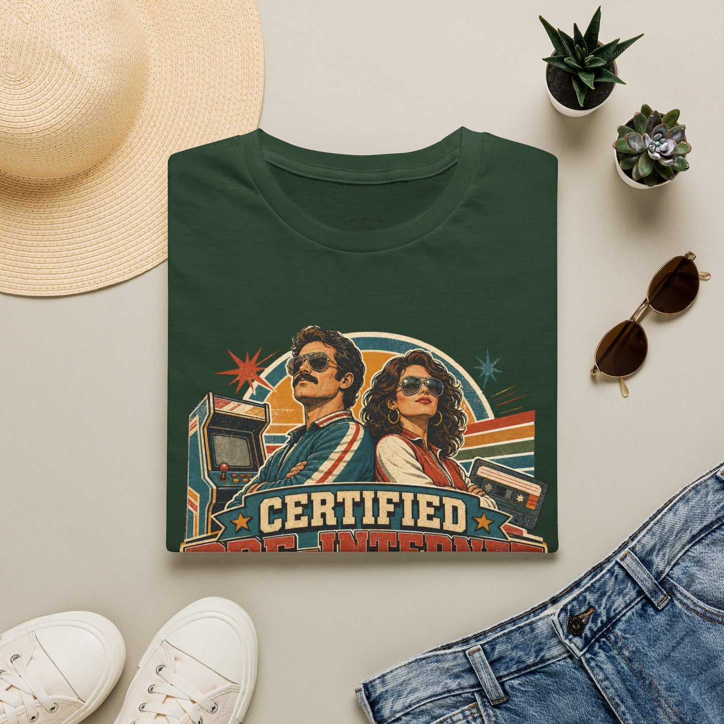 Certified Pre-Pandemic Survivor T-Shirt — Retro 70s Vintage Graphic