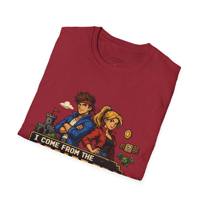 Retro Arcade Era T-Shirt — Pixel RPG Game Tribute