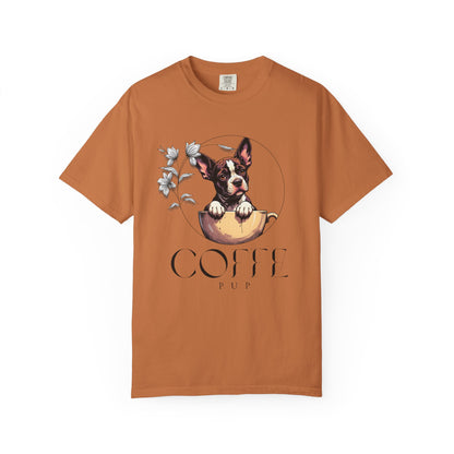Coffee Pup Unisex Garment-Dyed T-shirt
