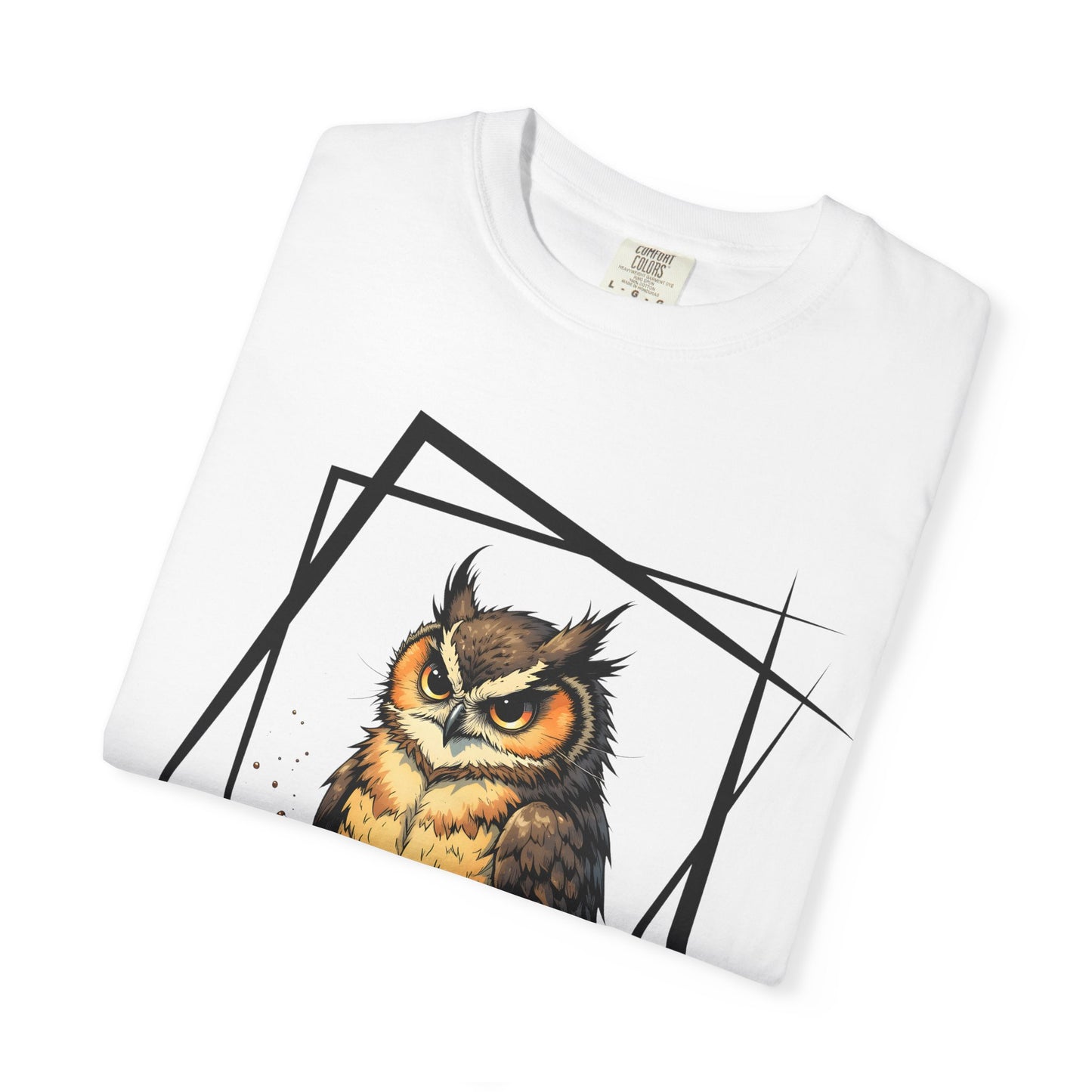 Owl & Coffee Graphic T-Shirt — 'A Day to Coffee and Contemplate'
