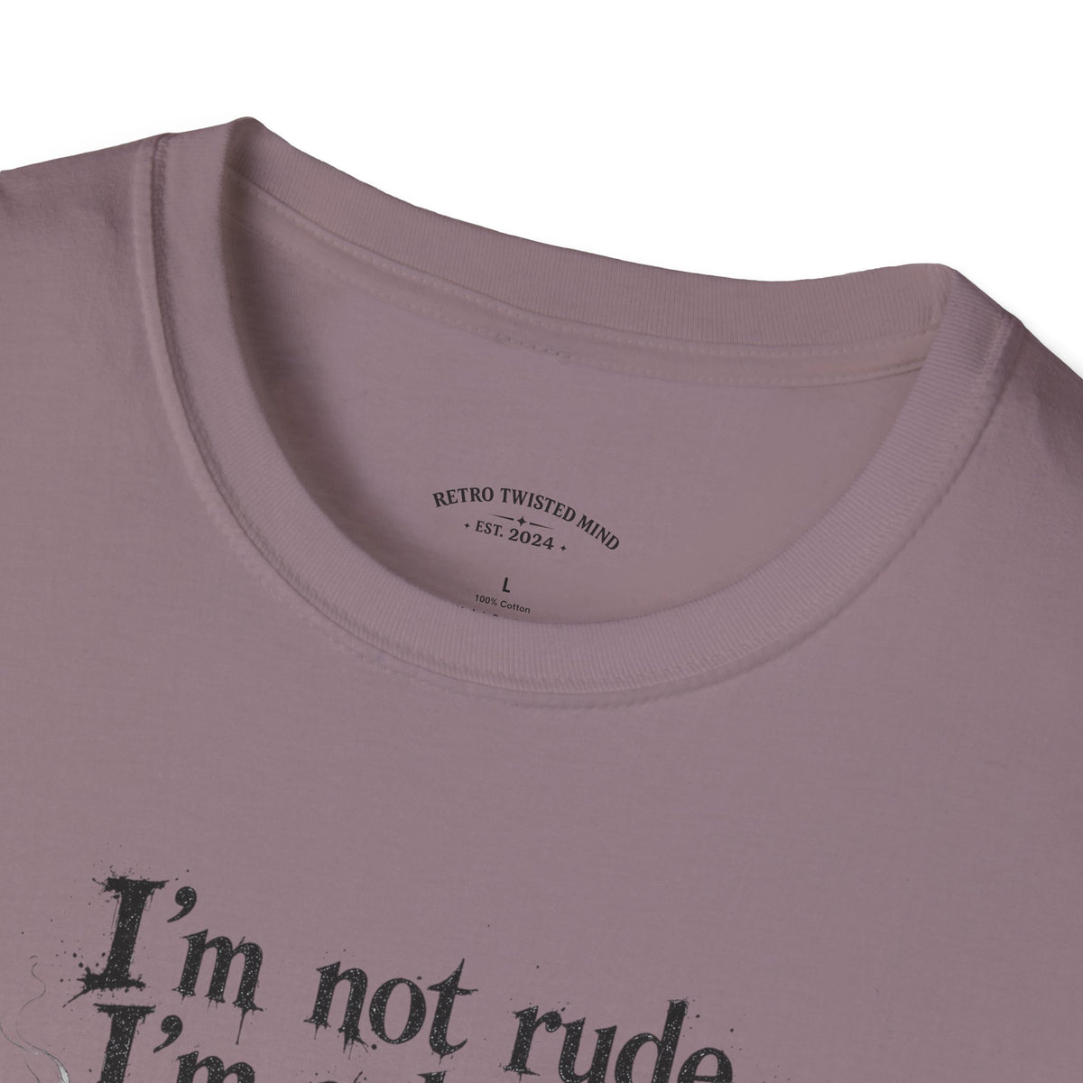 Cat Graphic T‑Shirt — "I'm Not Rude, I'm Selective" Funny Cat Tee