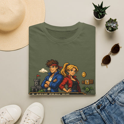 Retro Arcade Era T-Shirt — Pixel RPG Game Tribute