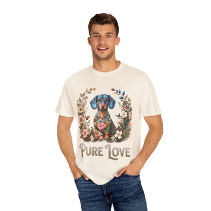 Pure Love Dog T-Shirt | Unisex Garment-Dyed Tee for Pet Lovers