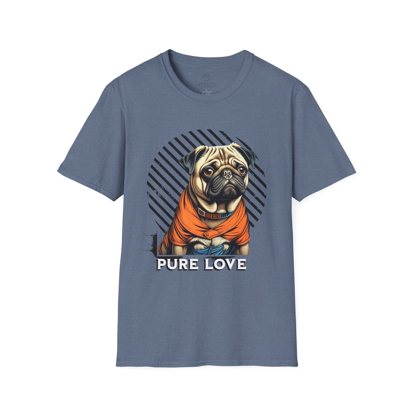 Pure Love Pug Unisex Softstyle T-Shirt