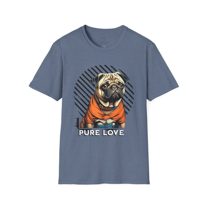 Pure Love Pug Unisex Softstyle T-Shirt
