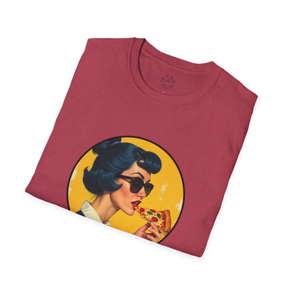 Cool Mama Unisex Softstyle T-Shirt - Retro Chic Pizza Lover Tee,mom