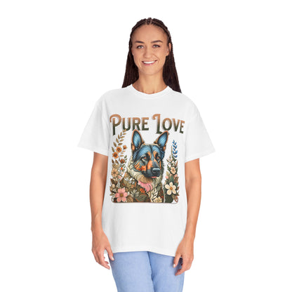 Pure Love Dog Art Unisex Garment-Dyed T-Shirt