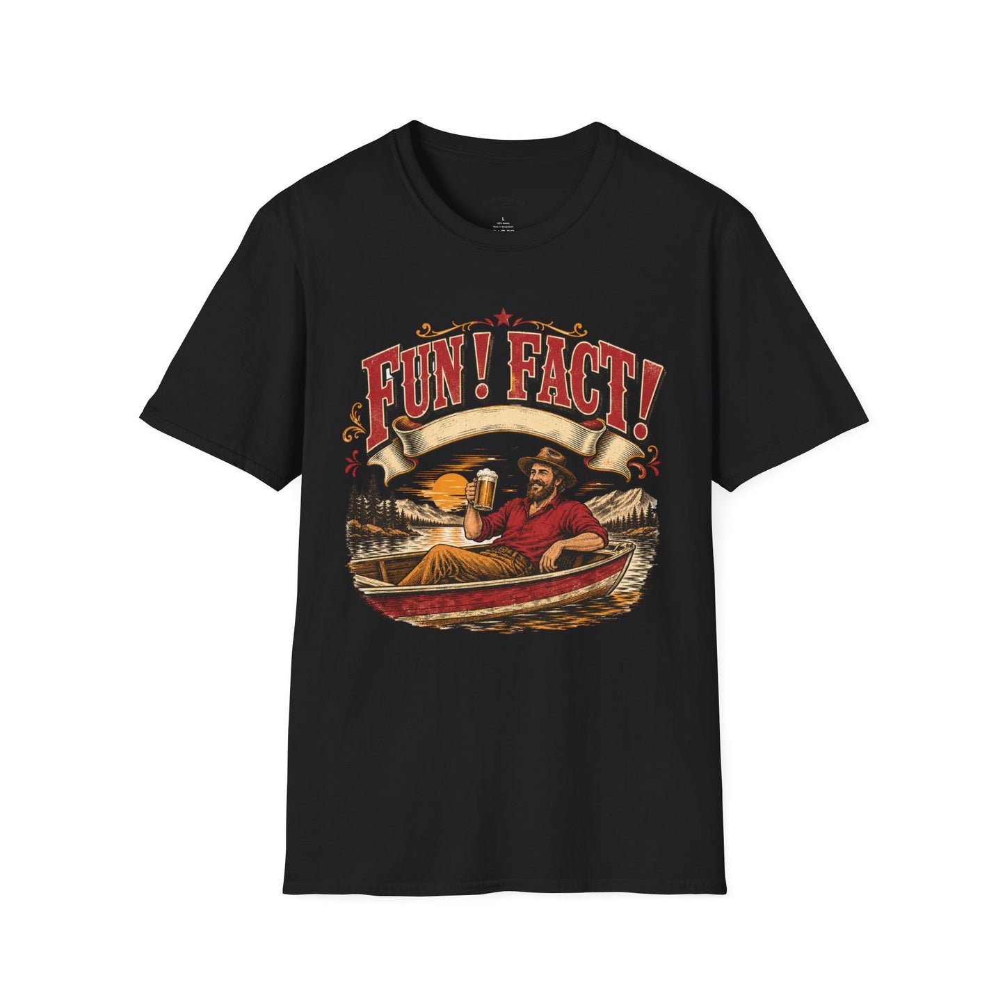 Fun! Fact! T-Shirt — Vintage Beer Drinker Graphic Tee